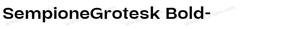 SempioneGrotesk Bold字体转换